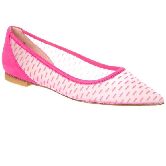Stuart Weitzman Tasha Mesh and Suede Ballet Flats Sise 6 - Picture 1 of 7